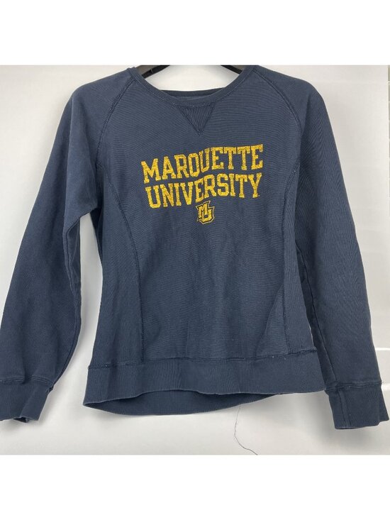 Champion Tops - Champion Marquette University Pullover– Blue Adult Small Golden Eagles Official